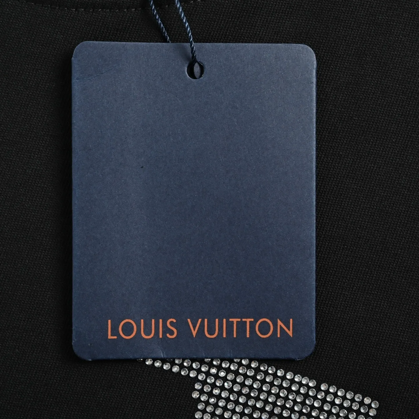 Louis Vuitton/Louis Vuitton 26ss hot diamond large letters logo short sleeves